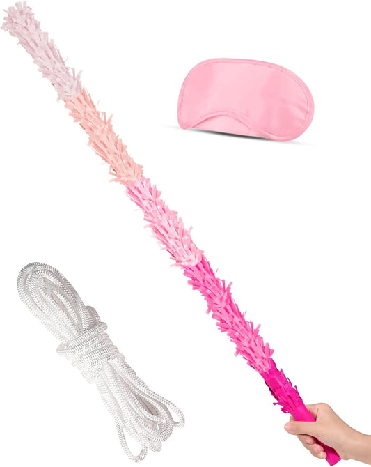 30 Inch Piñata Stick Kit Unbreakable Pinata Stick with Blindfold Blind Rope Suitable for Boys Girls Adults Can Have Fun at Any Party