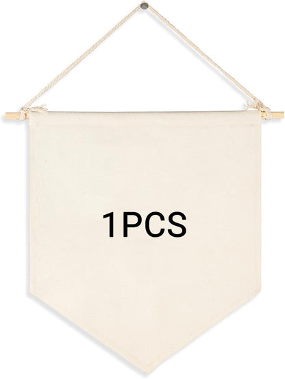 1/3/10Pcs Blank Wall Canvas Banners-Decorative DIY Wall Decor,Baby Shower,Wedding,Graduation,Classroom Decor