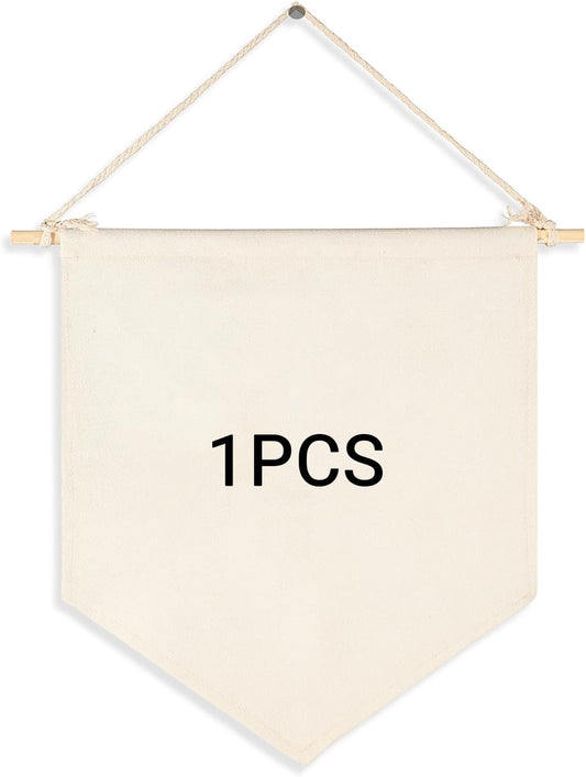 1/3/10Pcs Blank Wall Canvas Banners-Decorative DIY Wall Decor,Baby Shower,Wedding,Graduation,Classroom Decor