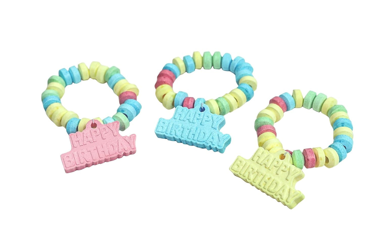 Mermaid Candy - 24 Mermaid Tail Shaped Candy Bracelets Individually Wrapped Bulk - Great for Mermaid Party Candy Favors - Little Mermaid Birthday Goodie Bags for Kids - Pinata Fillers