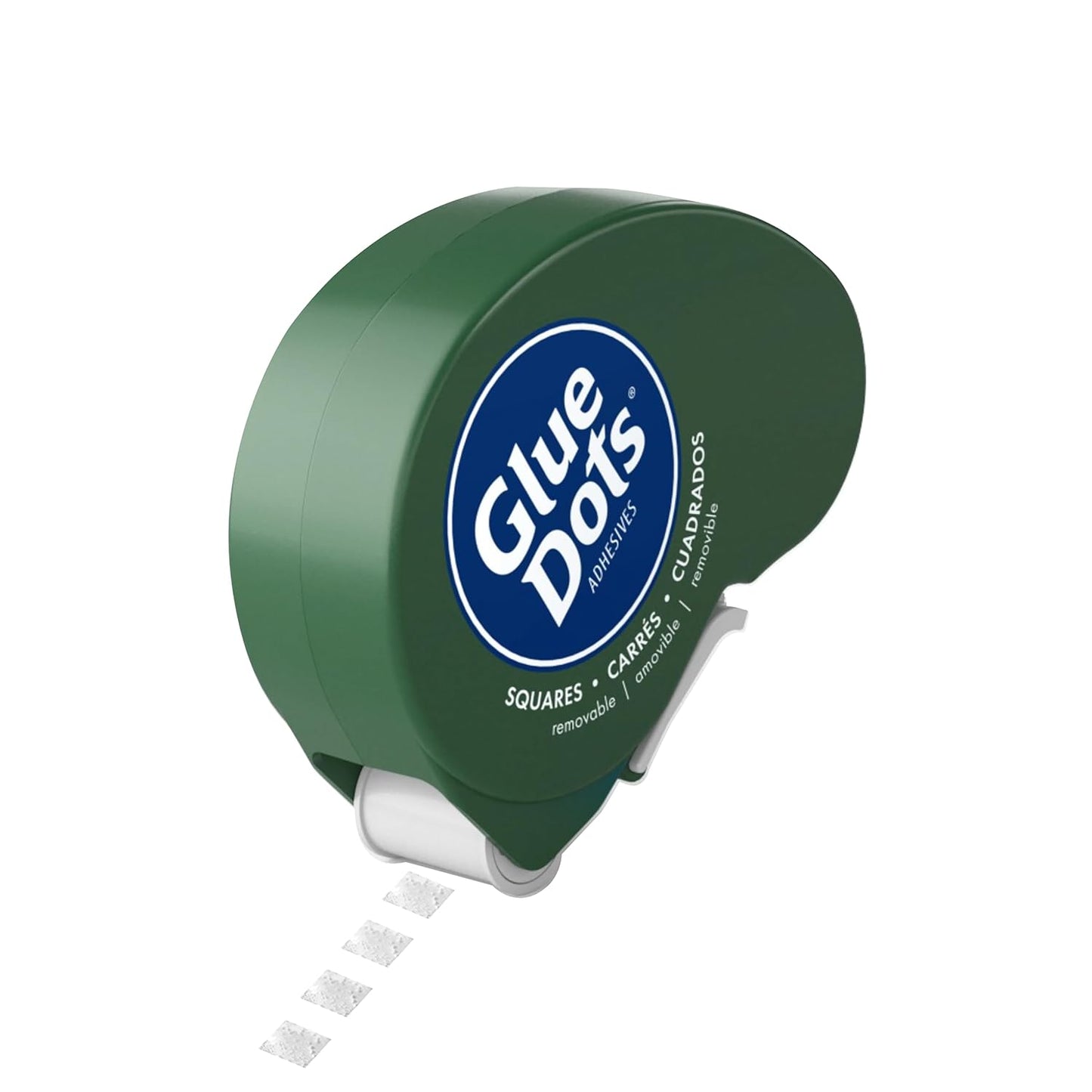Glue Dots GLU23681 Removable 3/16" Square Dispenser 450Pc Dispenser Glue Sq Runremovable, Clear