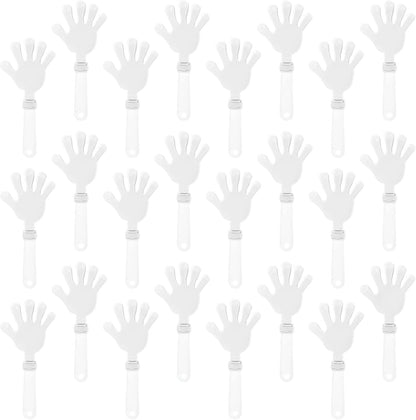 24 Pcs Orange Hand Clappers 7.5 Inch Clappers Noisemakers Noise Makers Party Favors Plastic Party Clapper for Sporting Events Cheers Ball Dance Basketball Football Noisemakers（Orange）
