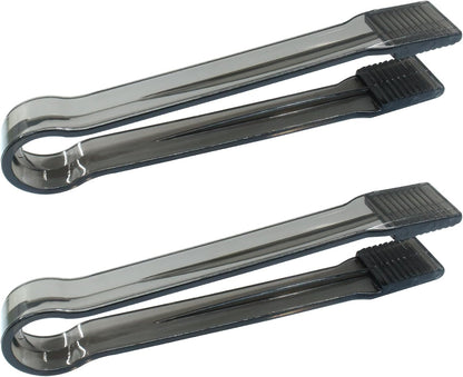 8 Pcs Plastic Buffet Serving Tongs, Mini Appetizers Tongs for Food(Clear)