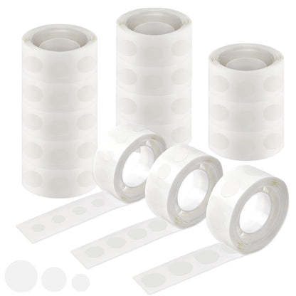 UPINS 300 Pcs Point Dots Balloon Glue Removable Adhesive Point Tape, 3 Rolls Double Sided Dots Stickers for Craft Wedding Decoration