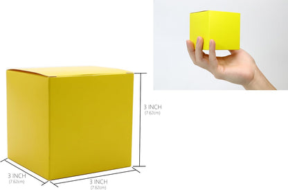Oletx 24 Pcs Colorful Paper Gift Boxes, Small Candy Boxes Bulk, 3x3x3 inch Gift Box with Lids, Goodie Treat Boxes for Party Favors, Birthday Gifts, Wedding Gifts