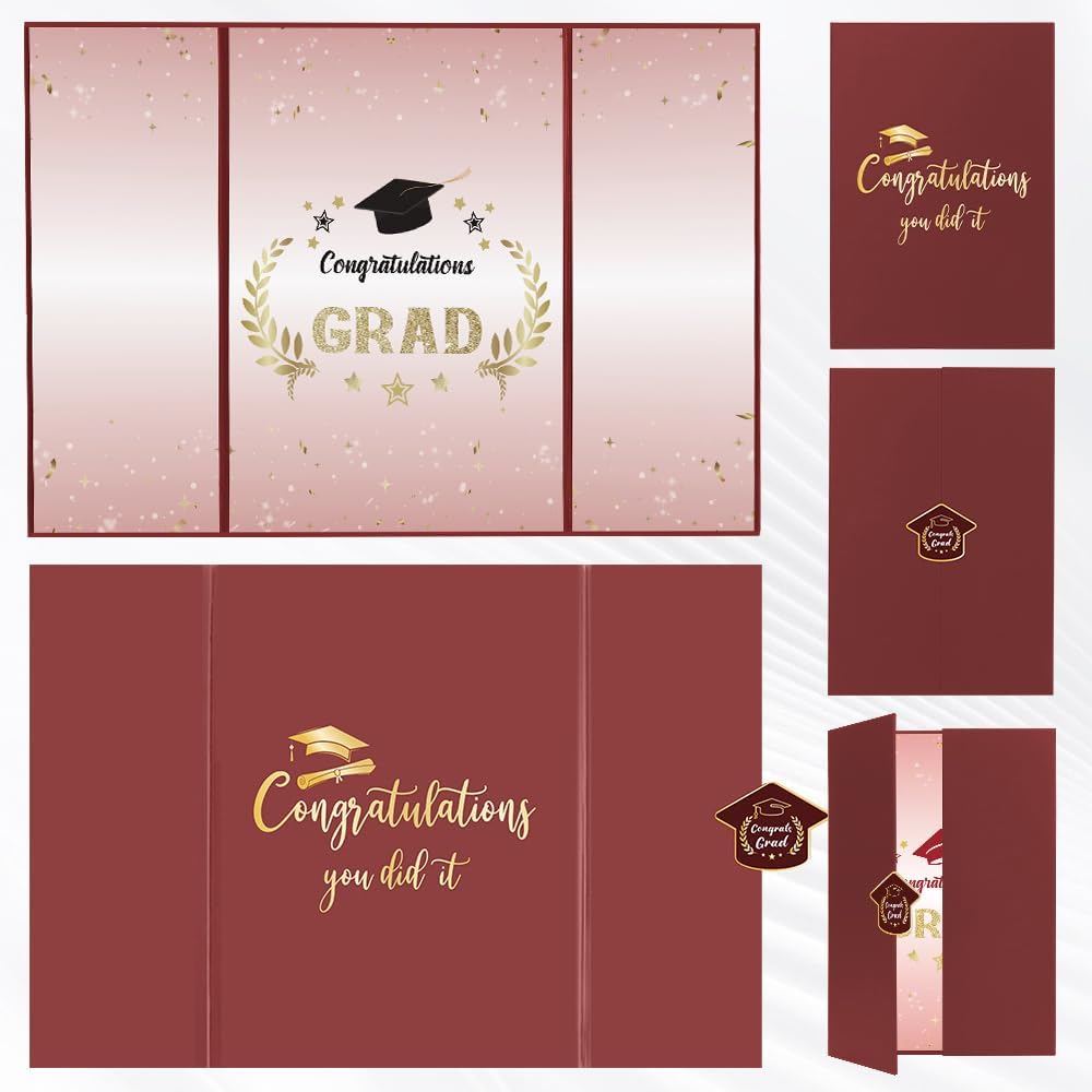 Graduation Decorations 2026, Black Gold Graduation Guest Book, Class of 2026 Grad Guestbook for Graduates Signature Congrats Grad Graduation Party Decorations Favors Supplies Gifts Idea Table Decor