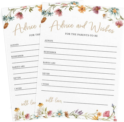 Printed Party Baby Shower Games for Girl – 4 Games and Activities for 30 Guests, Includes Bingo, Price is Right, Mommy or Daddy Trivia, and Storybook Title Guessing, Wildflower Baby in Bloom Design