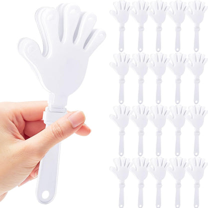 20 Pcs Hand Clappers Noisemakers 7.5 Inch Clappers Noisemakers Plastic Hand Clappers for Birthdays Game Football Sporting Events Cheers Supplies Dance Basketball Football Noisemakers(Purple)
