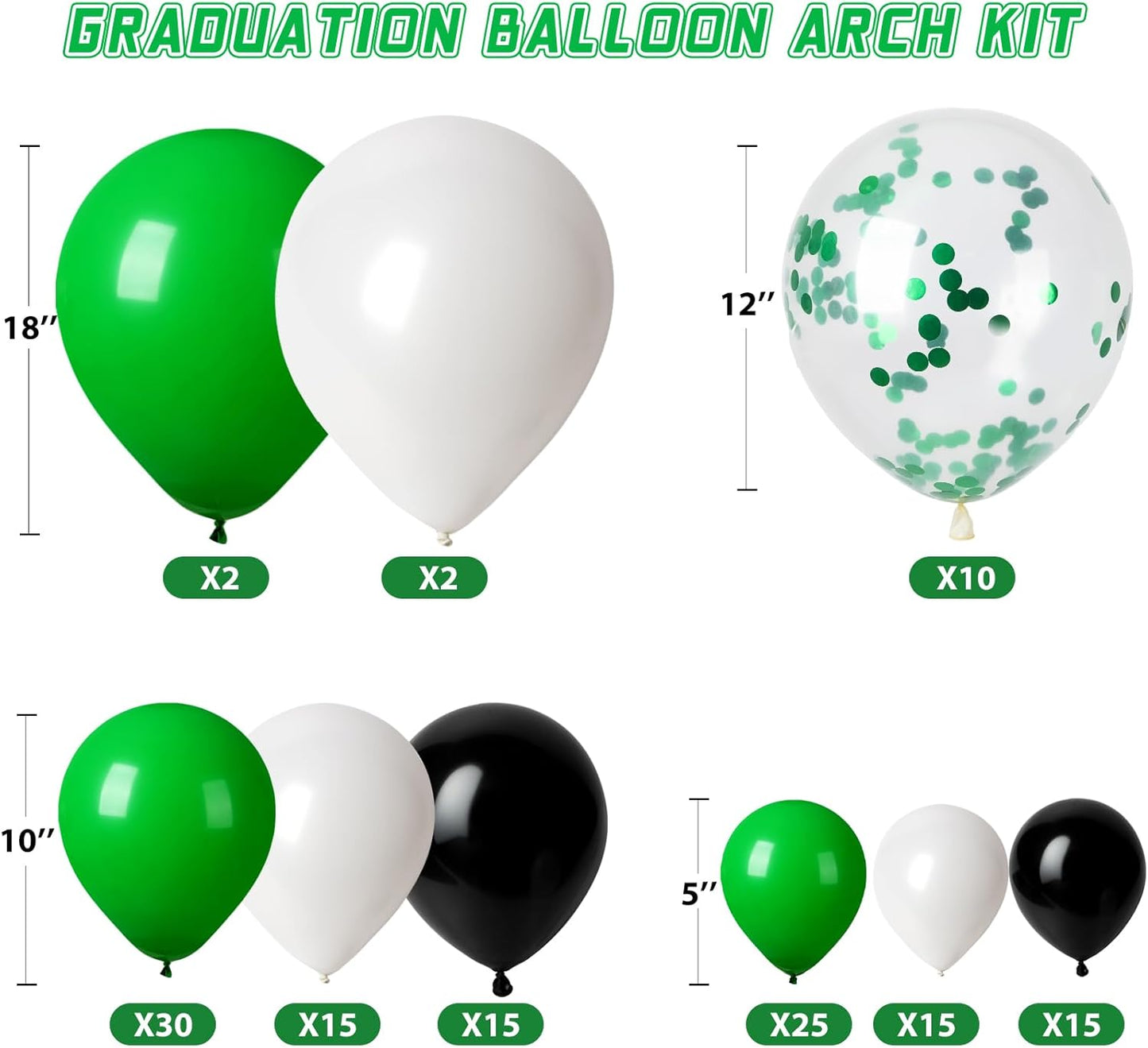 Graduation Decorations 2026 Graduation Party Decorations Set of 4 Boxes with 129pcs Balloons Arch Garland Kit Party Supplies for Any Grades Blue