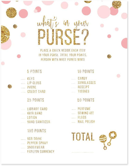 Andaz Press Blush Pink Gold Glitter Girl Baby Shower, Printable Table Tent Place Cards, 20-Pack, Seat Placement Cards Blank Place Cards For Table Settings Name Cards for Wedding, Graduation Food Cards - Colors A
