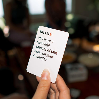DSS Games Take A Sip If… [Hilarious Party Game for Adults, Game Night, Ice Breakers, Conversation Starter, Great for Chill Nights or Big Groups, Fun Gift for Friends]
