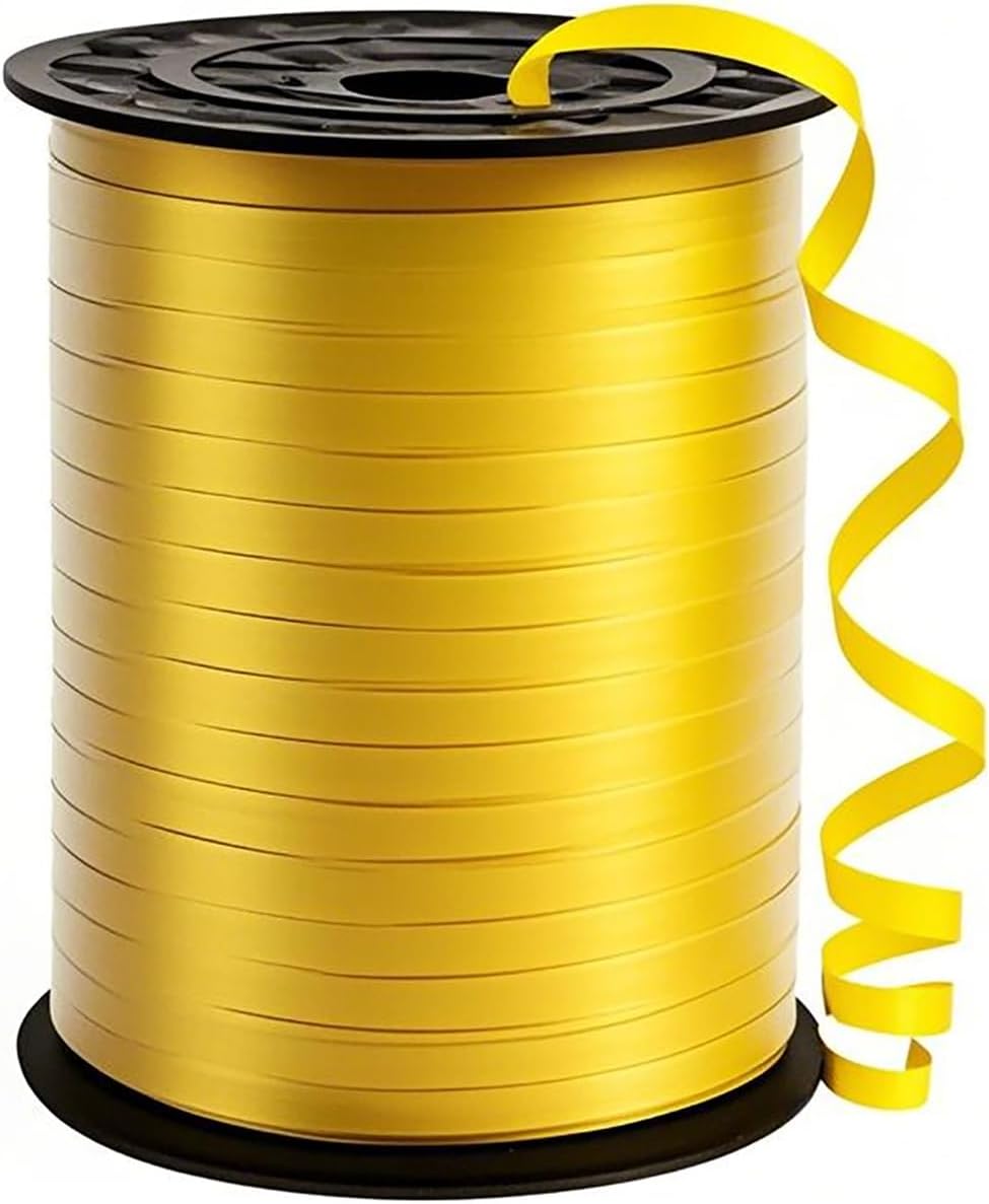 500 Yard Premium Gold Curling Ribbon,Curling Ribbon for Gift Wrapping, Balloon String,for Gift Wrapping ，Party Decoration Crafting,for Florist Flower﻿