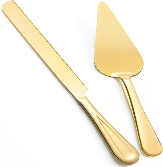 13-Inch Premium Cake Cutting Set for wedding，Exquisite Cake Knife and Server Set with Serrated Design, Ideal for Pastries, Pies, and Desserts (Silver)