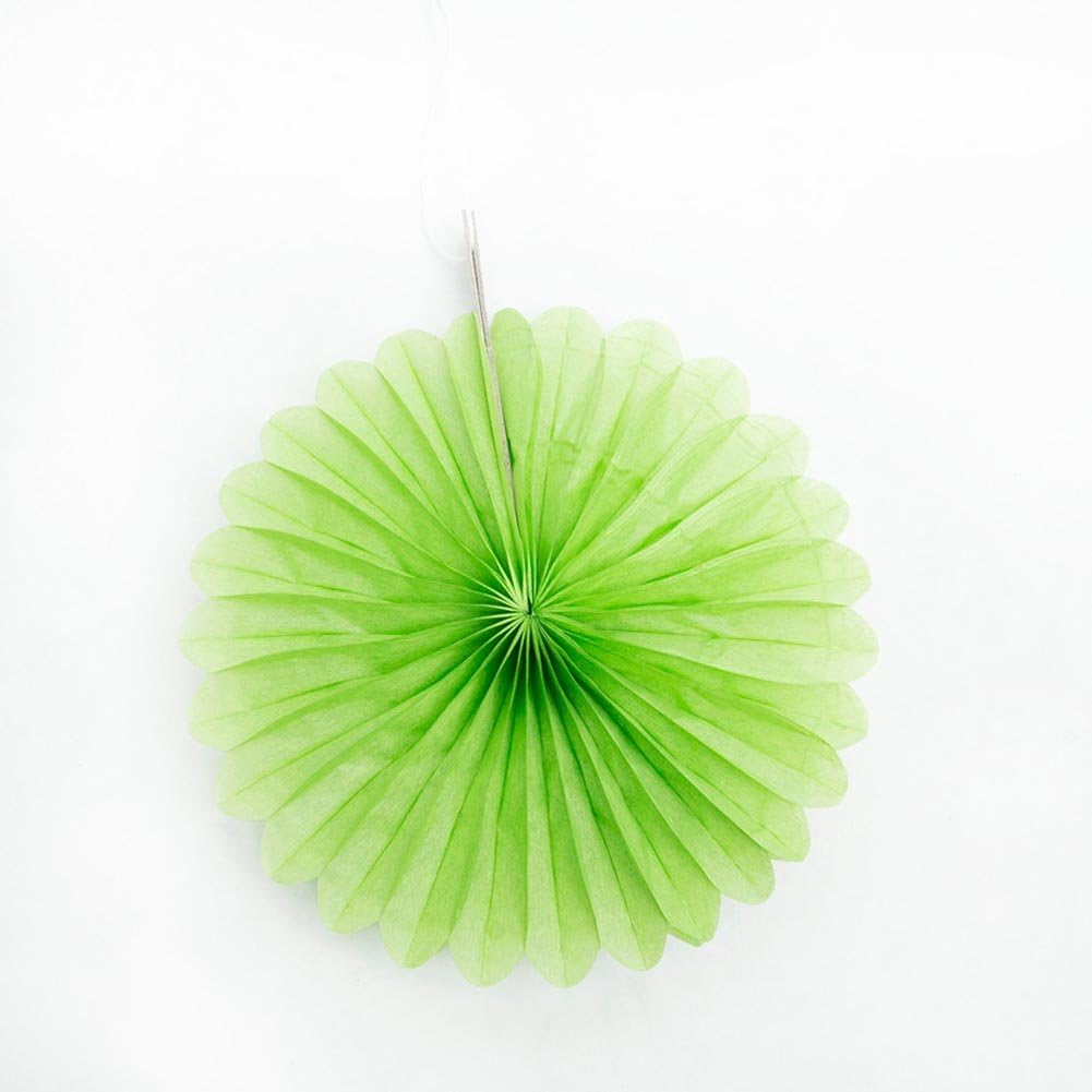 Sunflower Yellow Hanging Tissue Paper Fans - 6'', 3 Count - Perfect for Parties & Home Decor