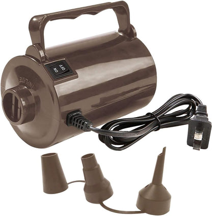Artigarden Electric Air Pump Portable 460W Quick-Fill Air Pump Air Flow 45CFM 2.1PSI with Hose 5 Nozzles 120V AC Inflator Deflator Pump for Air Mattress Air Bed Inflatable Cushion Boat Swimming Ring