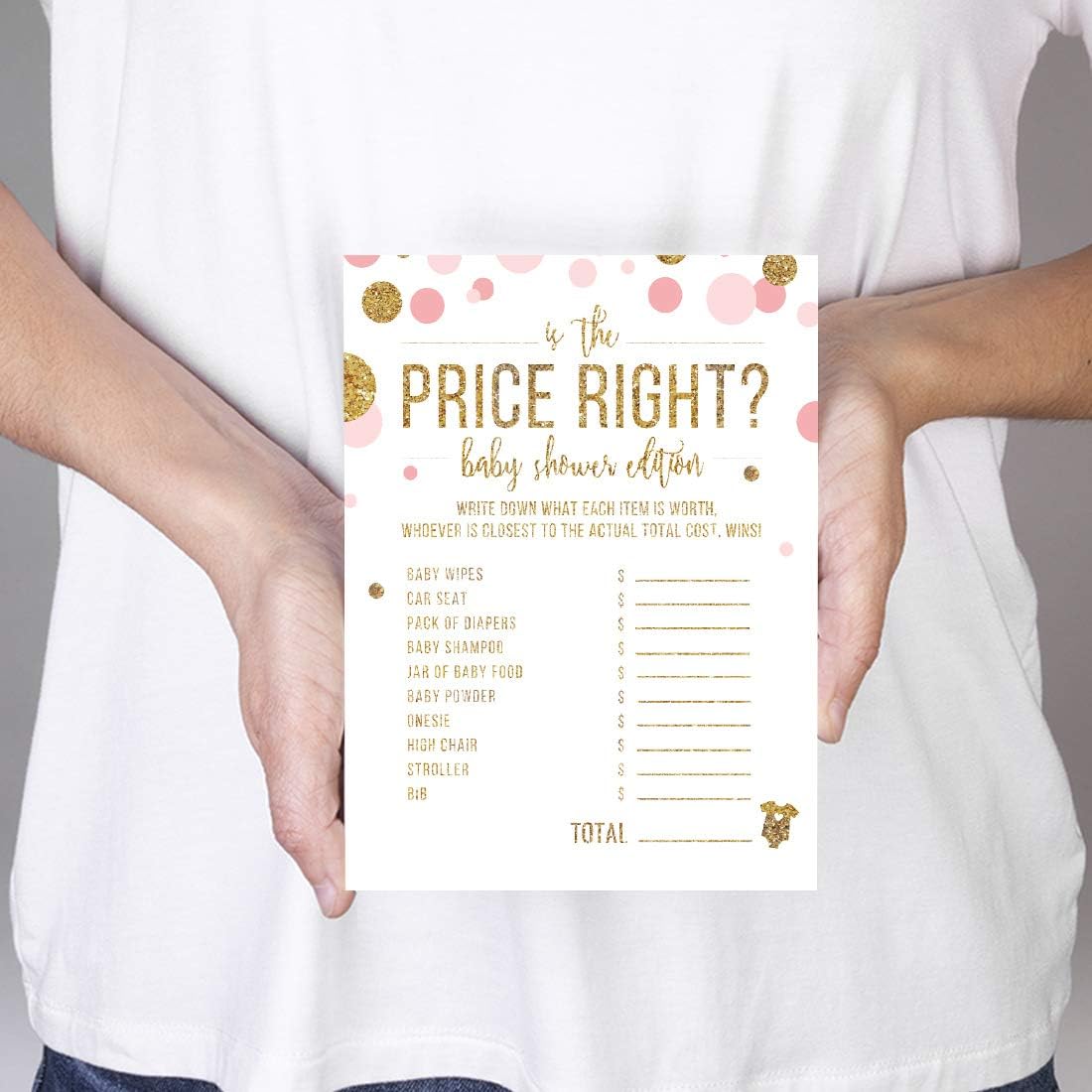 Andaz Press Blush Pink Gold Glitter Girl Baby Shower, Printable Table Tent Place Cards, 20-Pack, Seat Placement Cards Blank Place Cards For Table Settings Name Cards for Wedding, Graduation Food Cards - Colors B