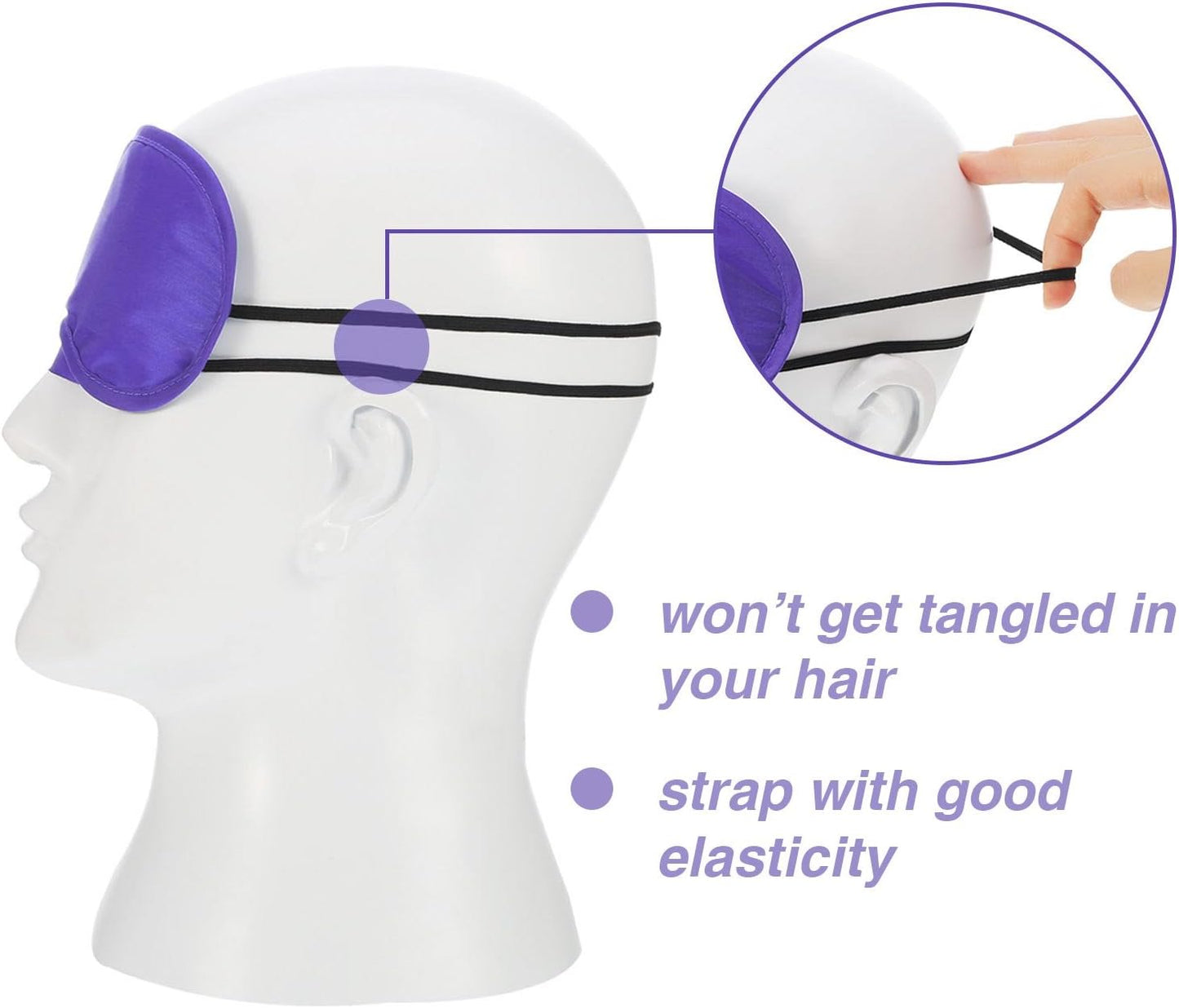 30 Pieces Blindfold Eye Cover Sleep Mask for Games Party Sleeping Travel with Nose Pad and Adjustable Strap (Multicolored)