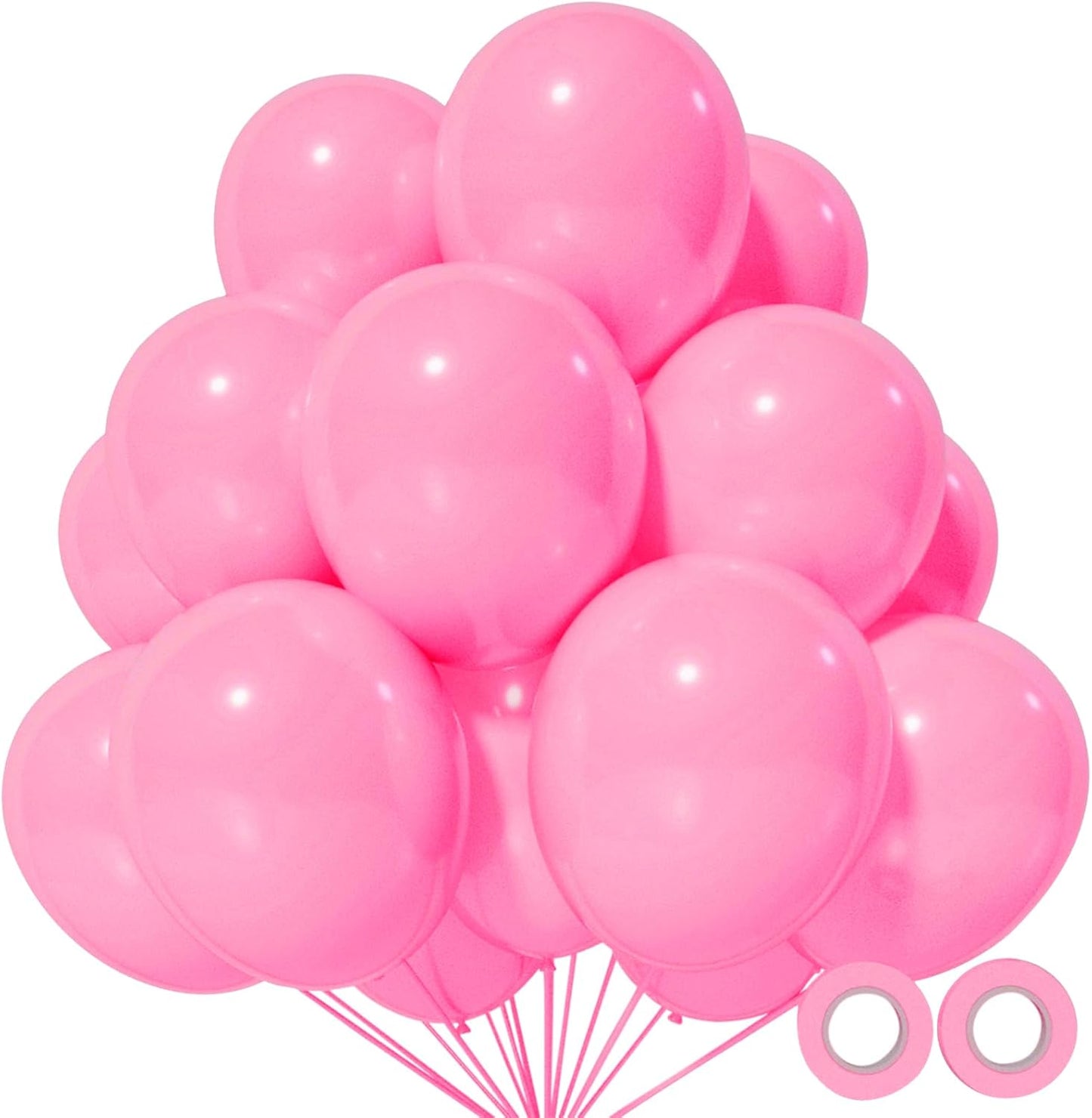 110pcs Black Balloon 12 inch, Black Latex Balloons for Birthday Party Baby Shower Wedding(with 2 Ribbons). - Colors B