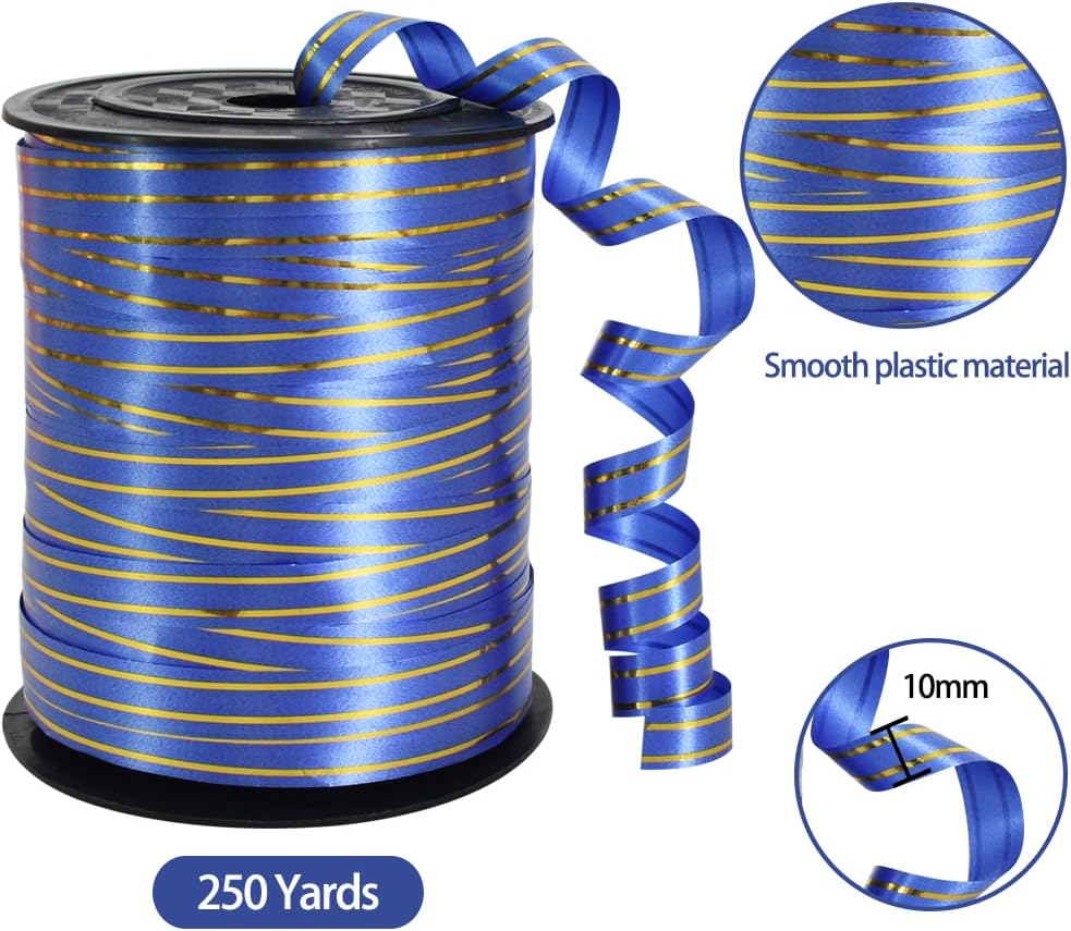 TONIFUL 500 Yards Curling Ribbon-Balloon Ribbon-Balloon String for Art&Craft Decor,Gift Wrapping,Ribbons and Bows for Christmas New Year Birthday Gifts (Silver)