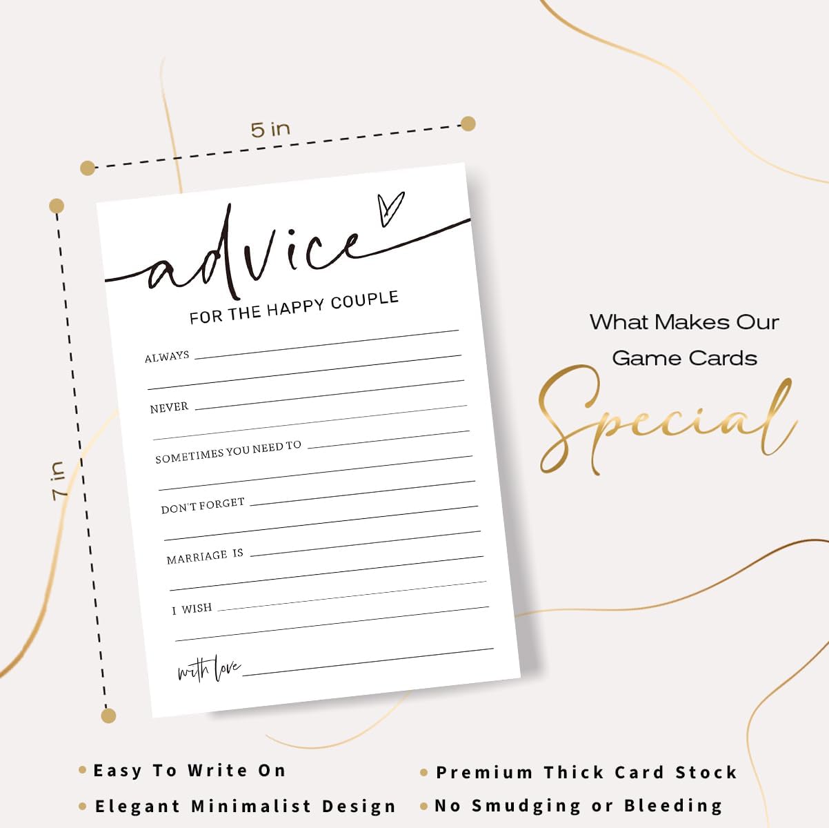 Bridal Shower Bingo, What Will The Bride to Be Receive, 25Pcs Bridal Bingo Game Cards, Engagement Party Games for Guests, Minimalist White Wedding Party Supplies - A18