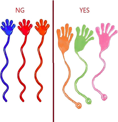 Tuko 20PCS Sticky Hands, Sticky Finger, Kids' Party Favor Sets, Fun Toys, Party Favors, Wacky Fun Stretchy Sticky Hands, Halloween Party Favors, Birthday Parties, Toys for Sensory Kids,20PCS