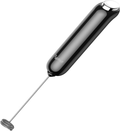 InstaWhisk Milk Frother with Variable Speed, Battery Operated Handheld Coffee Foam Frother Wand, Electric Drink Mixer with Stand & Detachable Double Whisk, Stainless Stirrer for Latte, Matcha, Protein