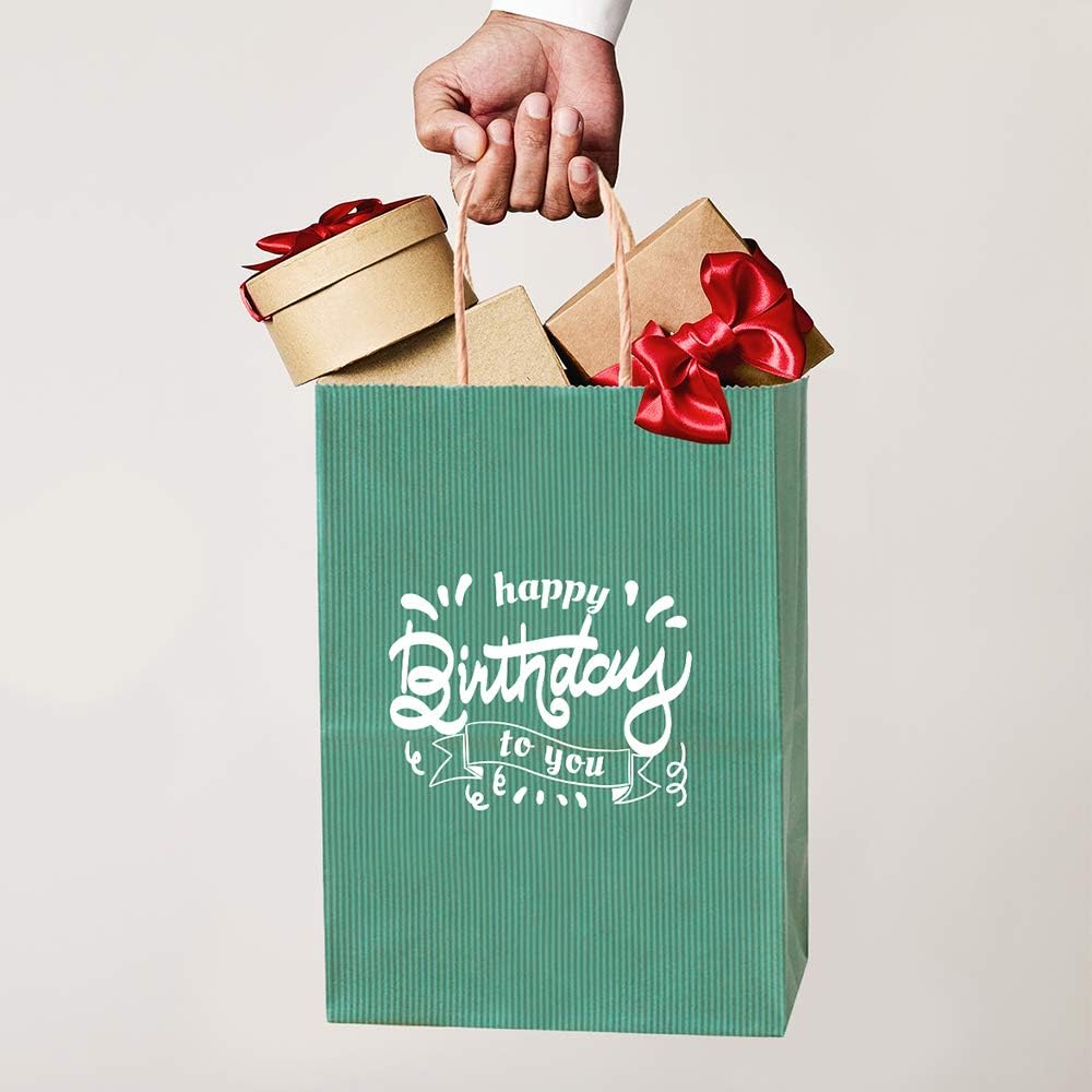 BagDream Gift Bags 100Pcs 5.25x3x8 Small Kraft Paper Gift Bags with Handles Bulk, Brown Paper Sacks for Small Business, Retail, Merchandise, Wedding Birthday Party Favor