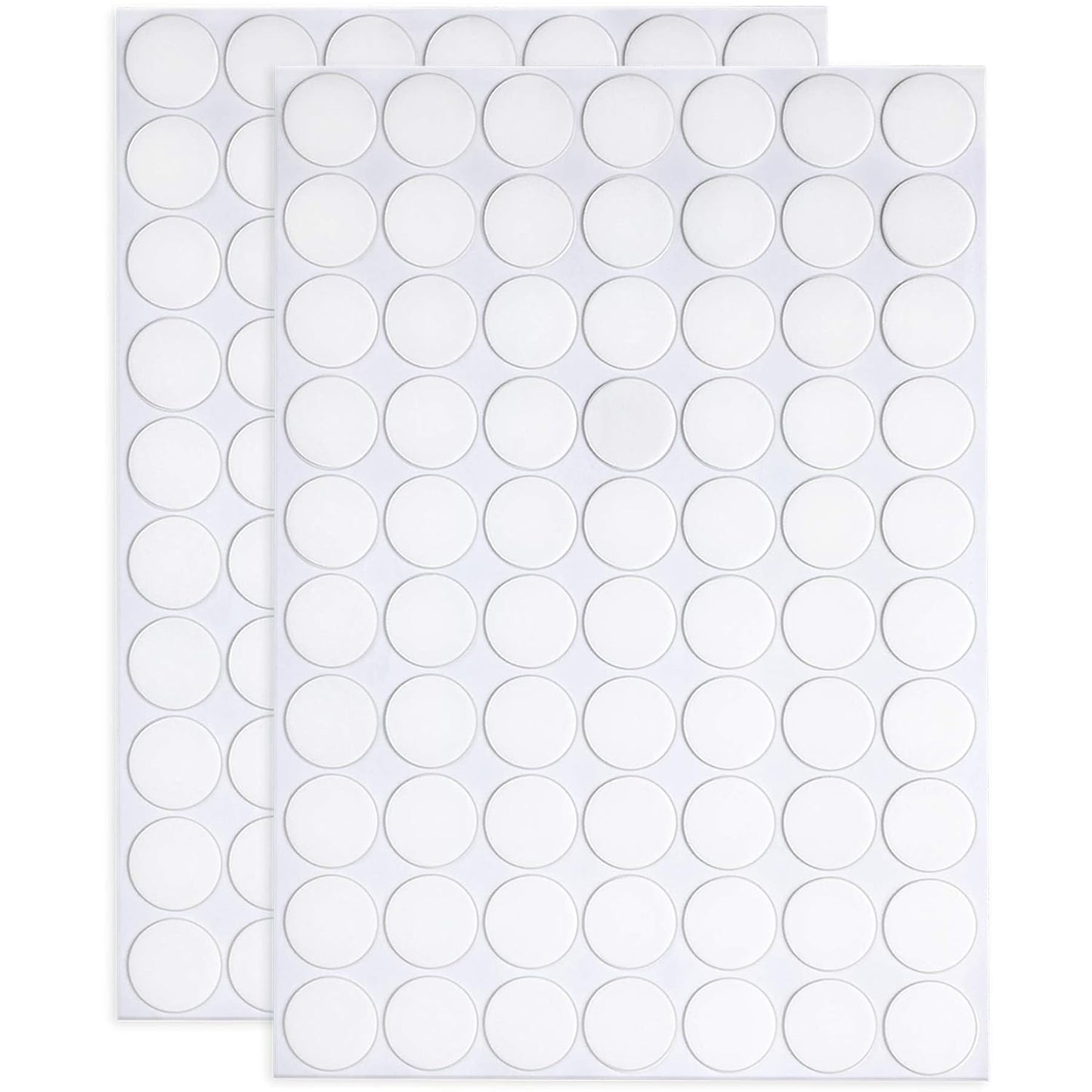 JANYUN 140 Pieces Adhesive Dots,Removable Round Putty Clear Tack No Trace Small Tape Stickers for Wall Hanging Festival Poster Office Party Decoration Picture Crafts