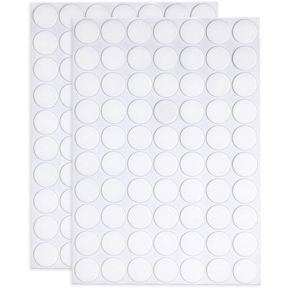 JANYUN 140 Pieces Adhesive Dots,Removable Round Putty Clear Tack No Trace Small Tape Stickers for Wall Hanging Festival Poster Office Party Decoration Picture Crafts