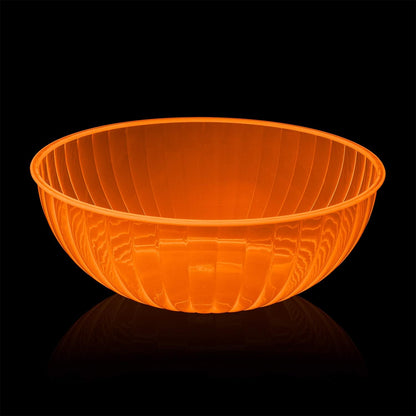 Party Essentials Hard Plastic 192-Ounce Serving Bowl, Neon Pink