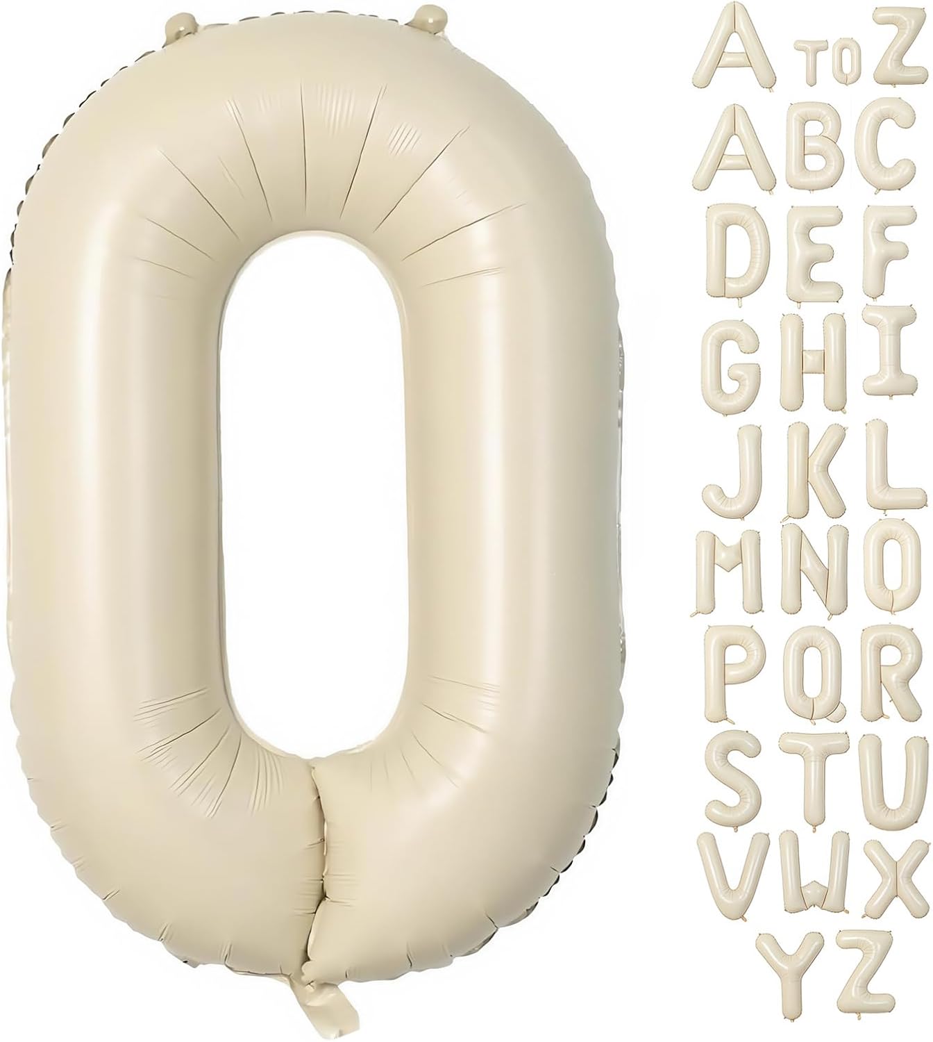 Cream Letter A Balloons,40 Inch Balloons Letter A Mylar Helium Large A Balloon for Birthday Party Anniversary Decorations