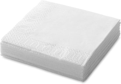 Black Beverage Napkins (300 Count) 2-Ply Disposable Cocktail Napkins for Bar, Weddings, Parties, Events, Premium Quality and EU Made