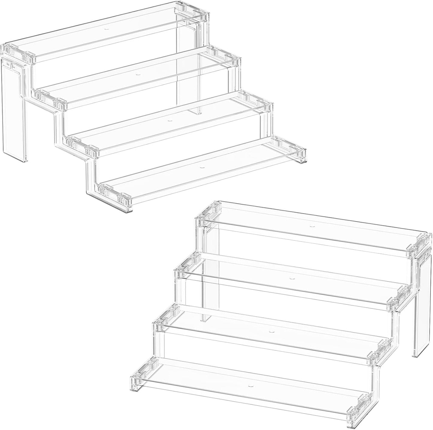 Lifewit Cupcake Stand, Perfume Cologne Organizer, Tool-Free Assembly, Display Riser, Spice Rack, Figurine Holder, Makeup Storage, Room Decor, Party Decorations, Clear, 12″ 3 Tier, 1 Pcs
