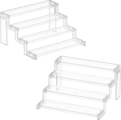 Lifewit Cupcake Stand, Perfume Cologne Organizer, Tool-Free Assembly, Display Riser, Spice Rack, Figurine Holder, Makeup Storage, Room Decor, Party Decorations, Clear, 12″ 3 Tier, 1 Pcs