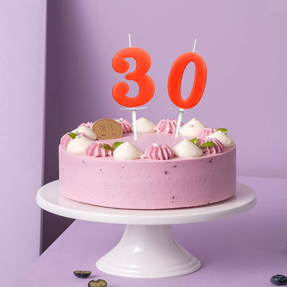10 Count Number Candles, Birthday Cake Candles Colourful Candle, Number 0-9 Cake Topper Decoration Candles Number 0 1 2 3 4 5 6 7 8 9 For Birthday Wedding Anniversary Party Celebration