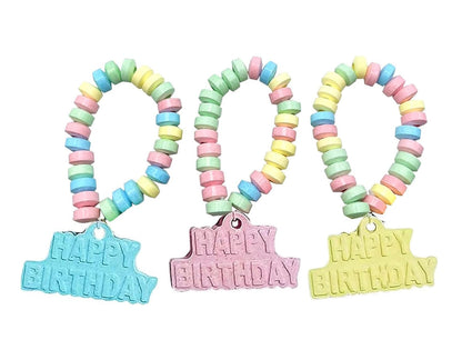 Mermaid Candy - 24 Mermaid Tail Shaped Candy Bracelets Individually Wrapped Bulk - Great for Mermaid Party Candy Favors - Little Mermaid Birthday Goodie Bags for Kids - Pinata Fillers