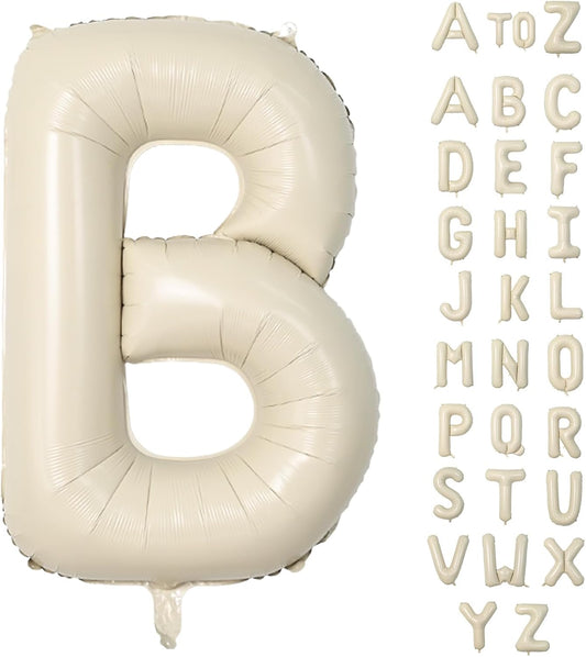 Biapian 40 Inch BRIDE Letter Balloons, Big Cream BRIDE Foil Balloons, 5 Pcs Giant Foil Large Aluminum Balloon Helium for Wedding Bridal Shower Anniversary Engagement Bachelorette Party Decoration - Colors B