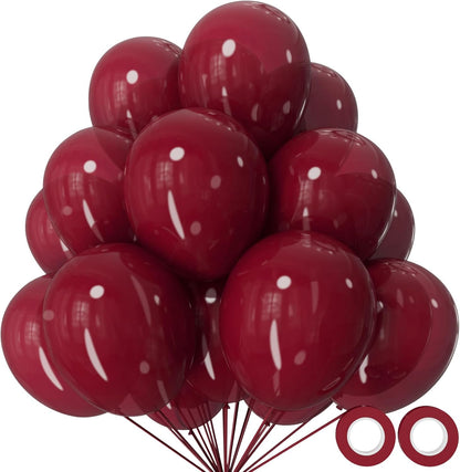 110pcs Black Balloon 12 inch, Black Latex Balloons for Birthday Party Baby Shower Wedding(with 2 Ribbons). - Colors B