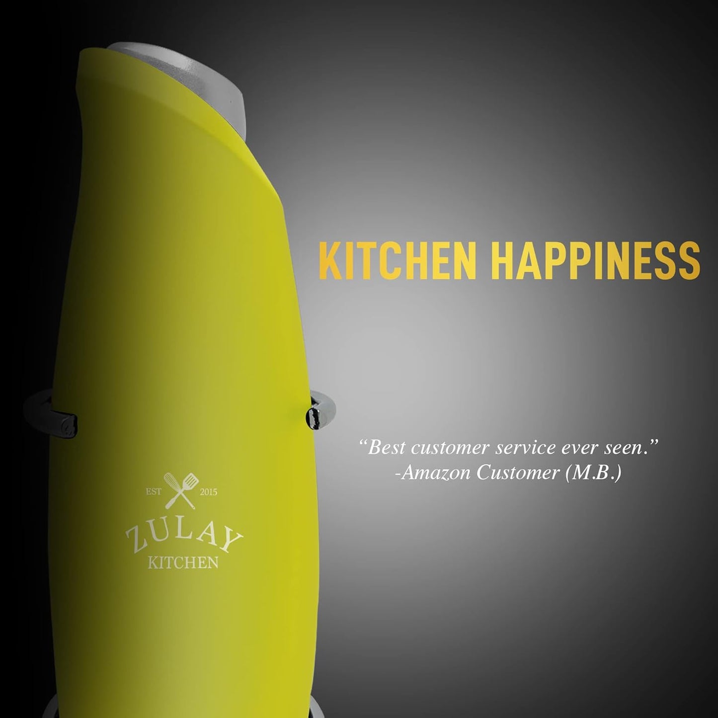 Zulay Kitchen Powerful Milk Frother AA Batteries Included – Ultra Fast Handheld Drink Mixer with Stainless Steel Whisk Stirrer for Coffee, Protein, Matcha & More, Frother Wand Electric Frothmate Black - Colors E