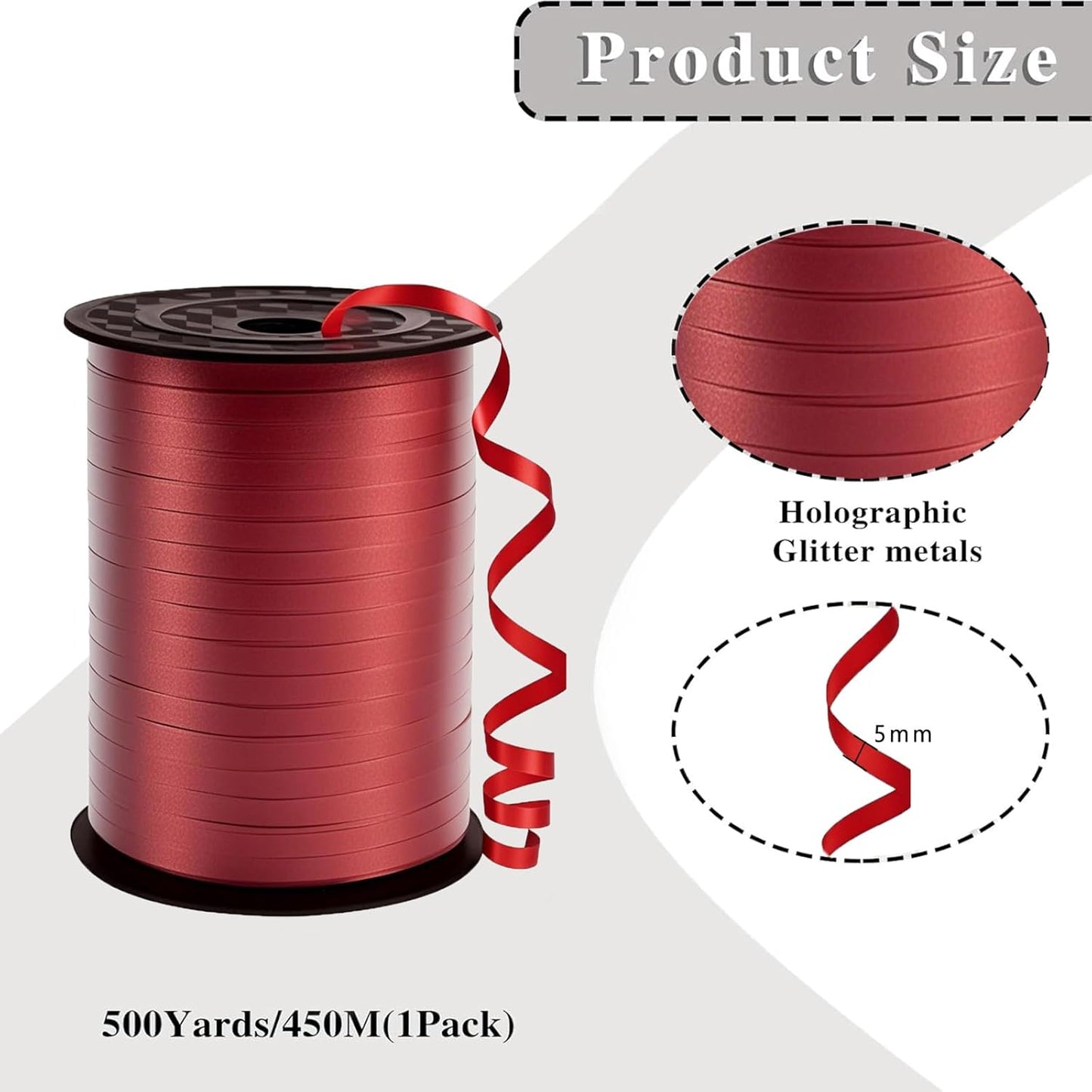 500 Yard Premium Gold Curling Ribbon,Curling Ribbon for Gift Wrapping, Balloon String,for Gift Wrapping ，Party Decoration Crafting,for Florist Flower﻿