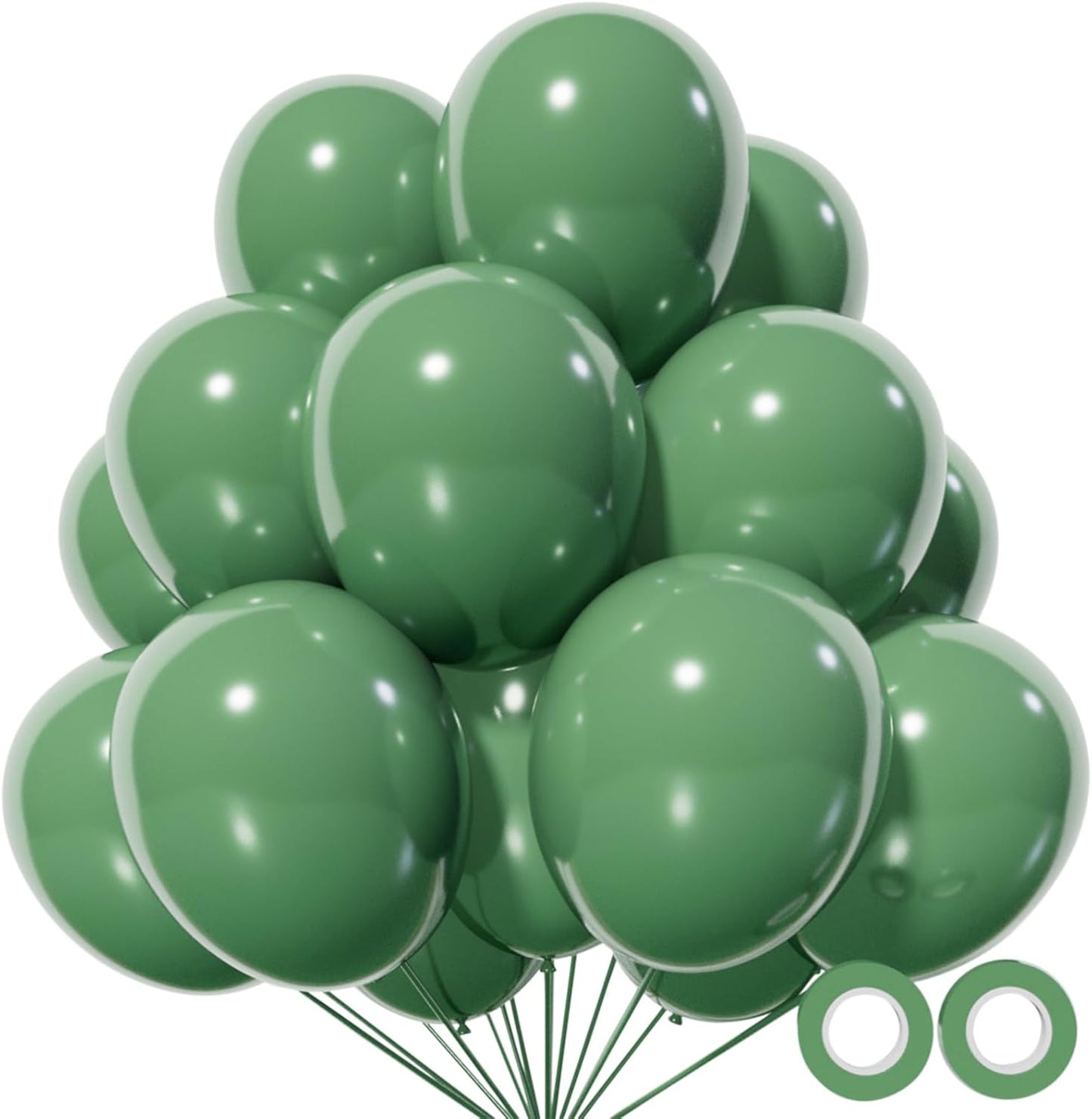 110pcs Black Balloon 12 inch, Black Latex Balloons for Birthday Party Baby Shower Wedding(with 2 Ribbons). - Colors A
