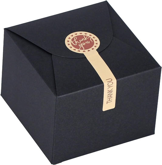 WEWILUCK Brown Box for Presents, 10 Pack Small Empty Kraft Paper Gift Boxes with Ribbon For Packaging Candy, Cookie, Chocolate, Craft, Candle, Small Gifts, 4.75” x 4.75” x 3.53”