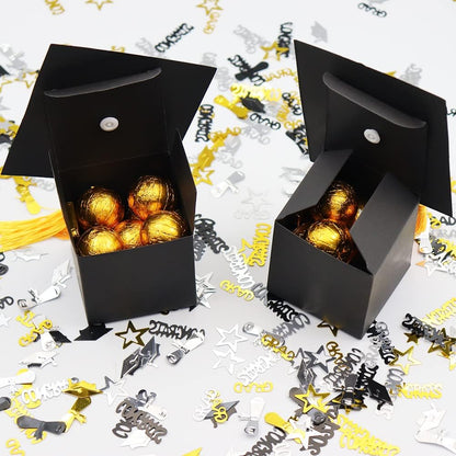 SDKI 30Pcs Graduation Cap Candy Box Graduation Party Supplies 2026 Decorations Graduation Gift Candy Boxes for Graduation Party Favor