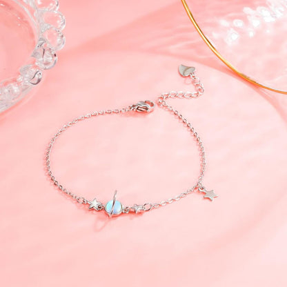 Long tiantian Moonstone Bracelet Glow in the Dark Bracelets Moonstone Jewelry for Women Crystal Bracelet Glow in the Dark Jewelry for Women Trendy Gifts for Christmas