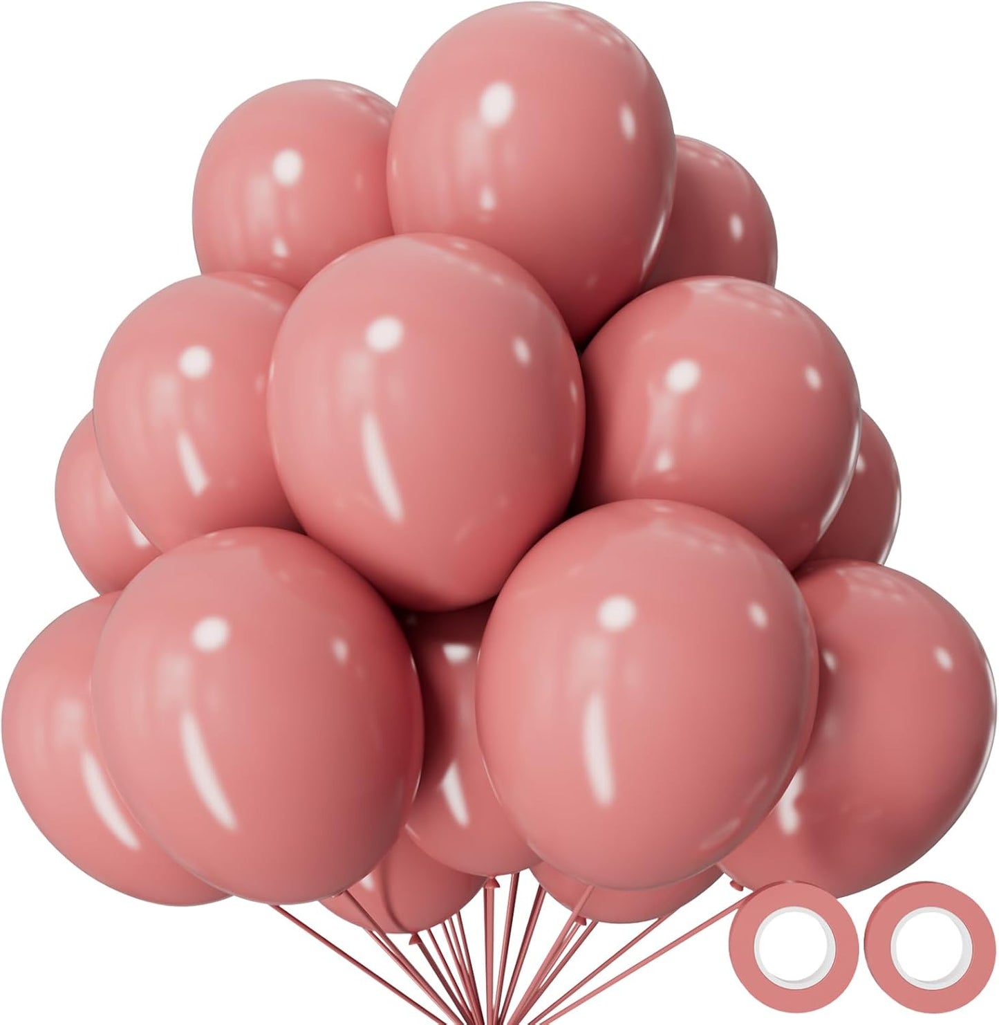110pcs Black Balloon 12 inch, Black Latex Balloons for Birthday Party Baby Shower Wedding(with 2 Ribbons). - Colors B