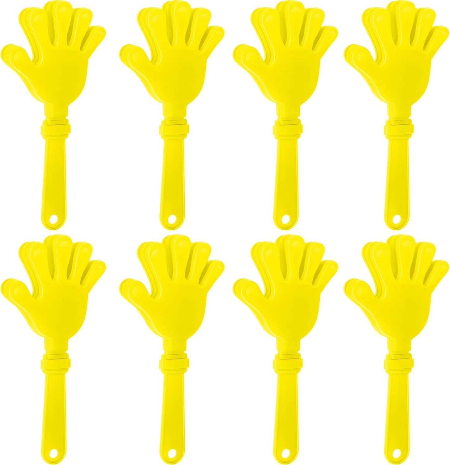 8 Pcs Hand Clappers Noisemakers 7.5 Inch Clappers Noisemakers Plastic Hand Clappers for Birthdays Game Football Sporting Events Cheers Supplies Dance Basketball Football Noisemakers(Blue)