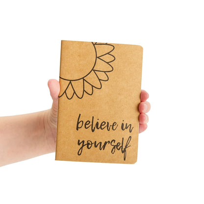 Paper Junkie Bulk Notebooks A6 Mini College-Ruled - 4 x 5.75 In, Brown Kraft, 12 Pack, 80 Pages - Portable & Lightweight Travel Journals for Kids & Party Favors for Teens