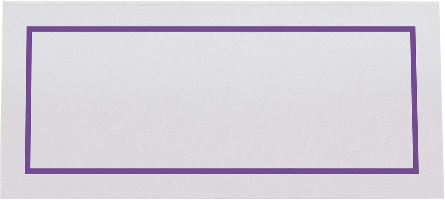 Single Line Border Printable Place Cards, Gold (Choose Color), Set of 60 (10 Sheets), Laser & Inkjet Printers - Wedding, Party, Dinner, and Special Events - Made in the USA
