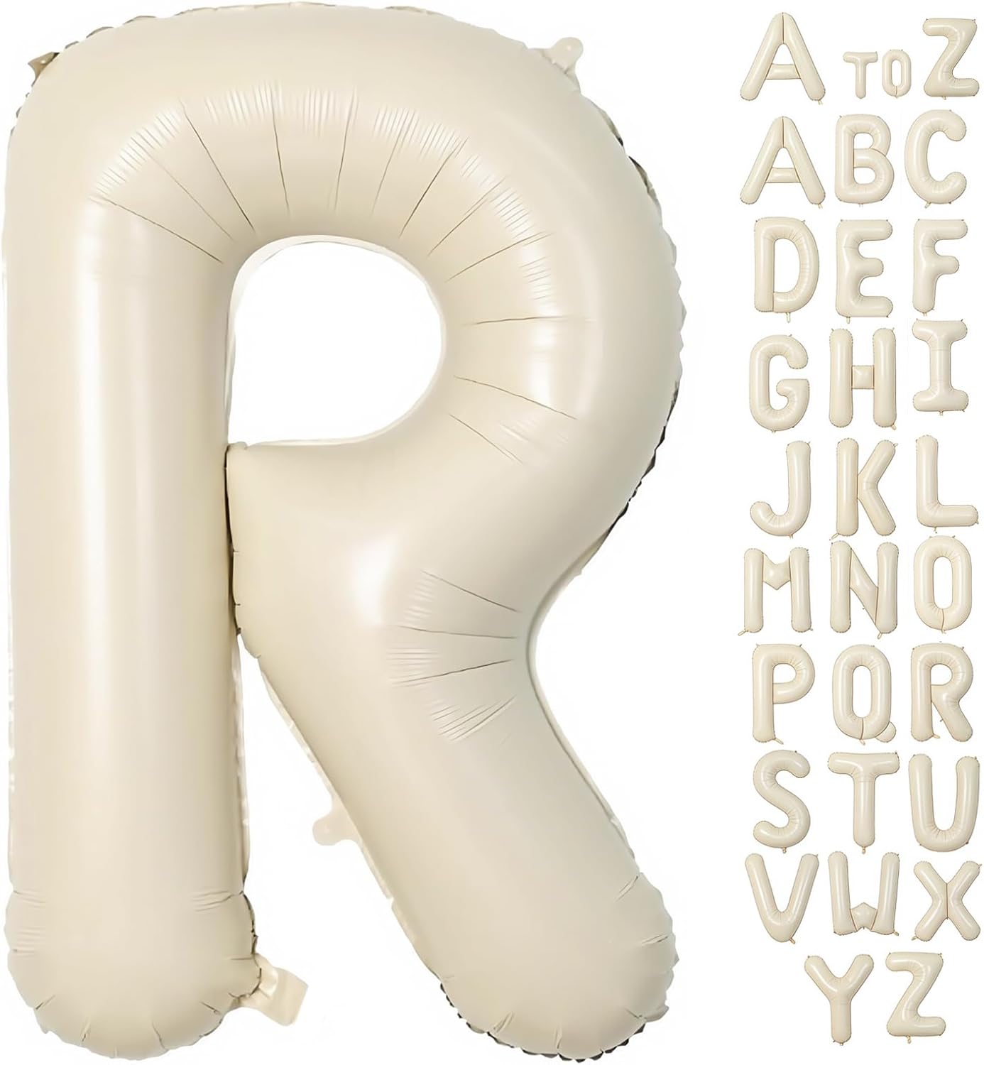 Cream Letter A Balloons,40 Inch Balloons Letter A Mylar Helium Large A Balloon for Birthday Party Anniversary Decorations