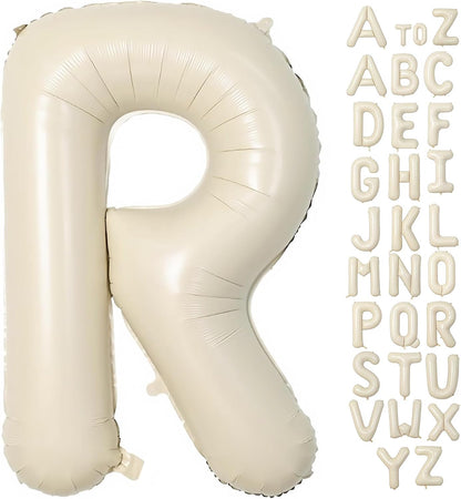 Cream Letter A Balloons,40 Inch Balloons Letter A Mylar Helium Large A Balloon for Birthday Party Anniversary Decorations